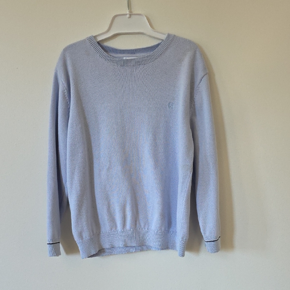 Mayoral Boys Blue Cotton Knit Sweater, 7Y